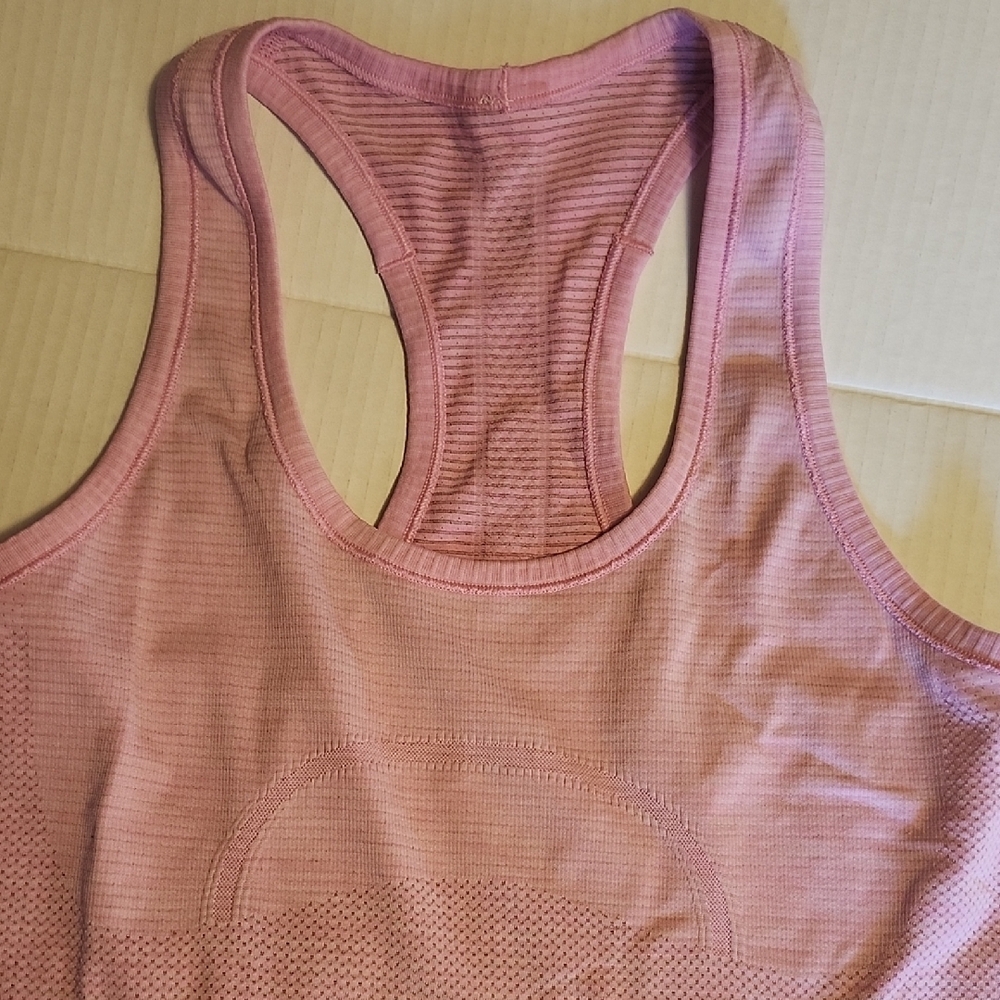 2 Lululemon Racerback Tank Tops Pink/Blue - Picture 3 of 9